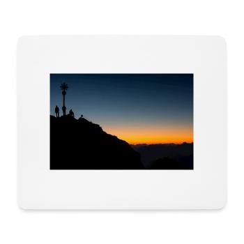 Morning atmosphere on the Zugspitze - Mouse Pad (horizontal) - white - Front