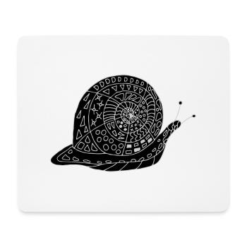 Snail - Mouse Pad (horizontal) - white - Front