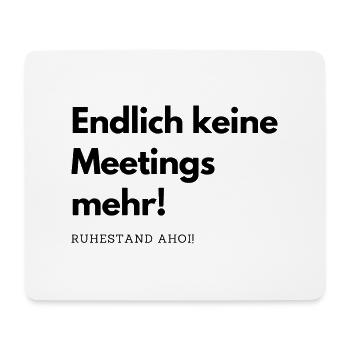 Rentner im Ruhestand - Mousepad (Querformat) - Weiß - Vorne