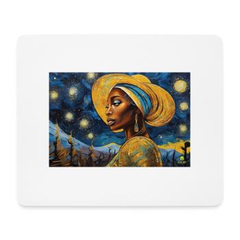 Impressions d’Afrique #10 - Tapis de souris (format paysage) - blanc - Devant