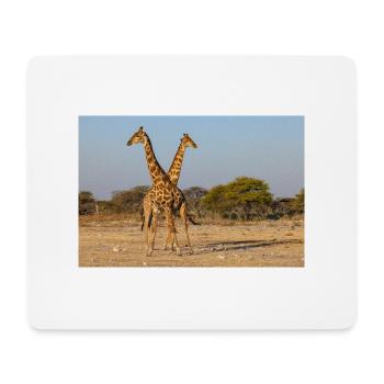 Girafes - Tapis de souris (format paysage) - blanc - Devant