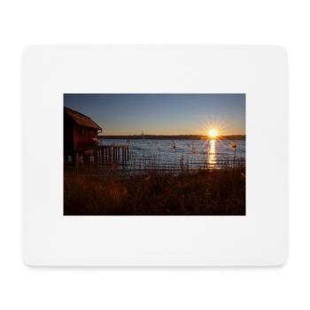 Sonnenaufgang am Ammersee - Mousepad (Querformat) - Weiß - Vorne