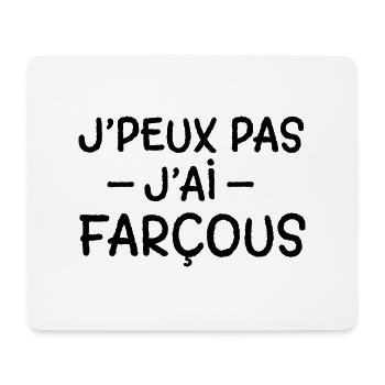 Farçou Aveyron france - Tapis de souris (format paysage) - blanc - Devant