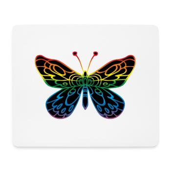 Schmetterling - Mousepad (Querformat) - Weiß - Vorne