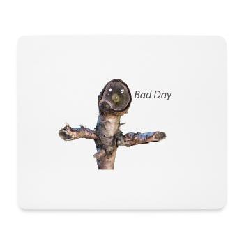 Schlechter Tag Strichmännchen - Mousepad (Querformat) - Weiß - Vorne