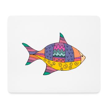 Fisch - Mousepad (Querformat) - Weiß - Vorne
