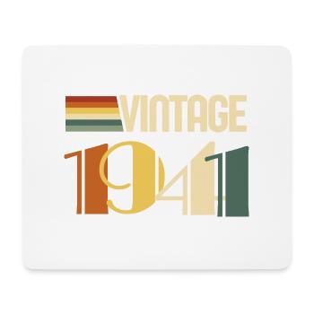 Jahrgang 1943 - 1943 Geburtstagsgeschenk - Mousepad (Querformat) - Weiß - Vorne