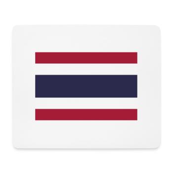 Thailand flag / Drapeau Thaïlande - Tapis de souris (format paysage) - blanc - Devant