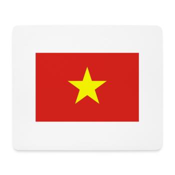 Vietnam Flagge / Drapeau Viêt Nam - Mousepad (Querformat) - Weiß - Vorne
