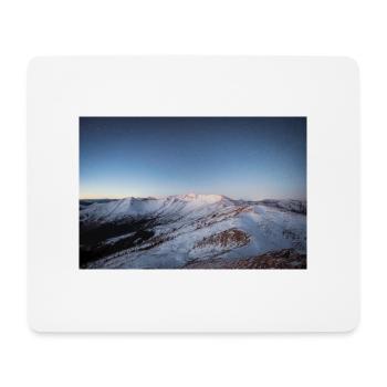 Alpen Glow On Agrafa mountain range in Greece - Mouse Pad (horizontal) - white - Front