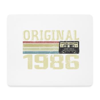 1986 Birthday Parties - 1986 Retro Gift - Mouse Pad (horizontal) - white - Front