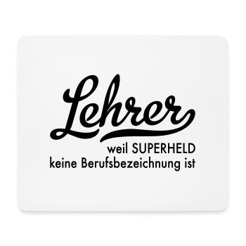 Lehrer - Mousepad (Querformat) - Weiß - Vorne