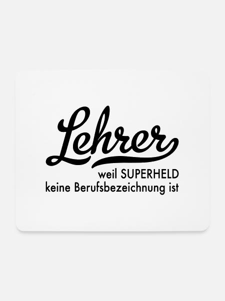 Lehrer - Mousepad (Querformat) - Weiß