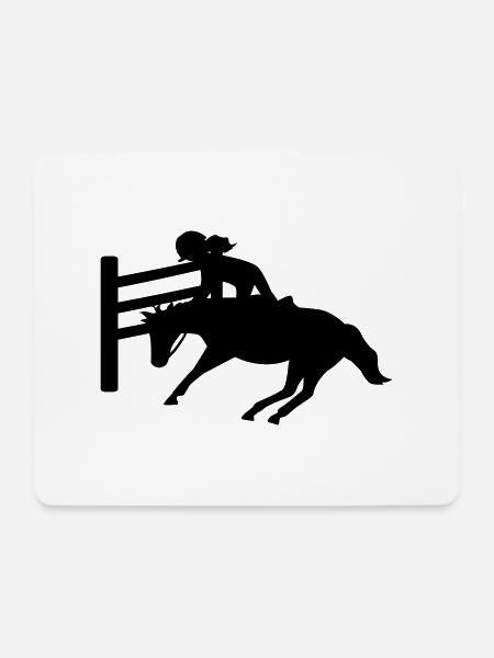 Pony - Mousepad (Querformat) - Weiß