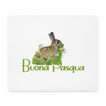 Frohe Ostern - Mousepad (Querformat) - Weiß - Vorne