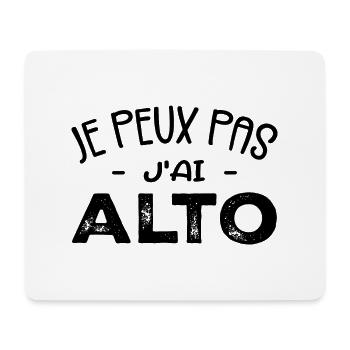 Je Peux Pas J'ai Alto Cadeau Musicien - Tapis de souris (format paysage) - blanc - Devant