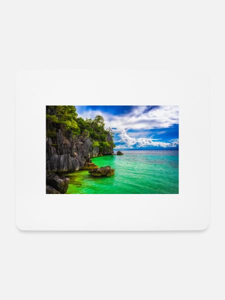 PARADIES KÜSTE - Mousepad (Querformat) - Weiß