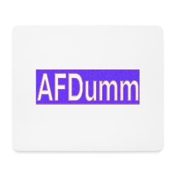 AFDumm - Mousepad (Querformat) - Weiß - Vorne