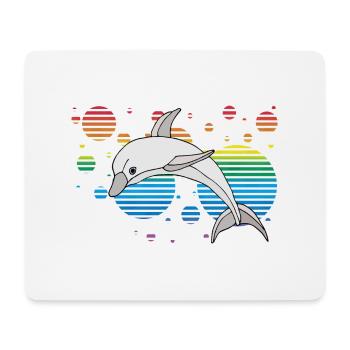 Delfin - Mousepad (Querformat) - Weiß - Vorne