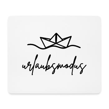 urlaubsmodus schiff - Mousepad (Querformat) - Weiß - Vorne