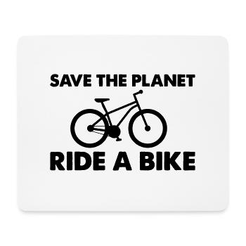 ride a bike - Mouse Pad (horizontal) - white - Front
