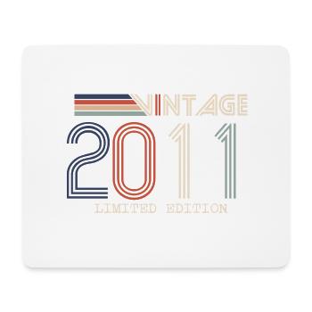 Vintage 2011 Anniversary Gift - Vintage 2011 - Mouse Pad (horizontal) - white - Front