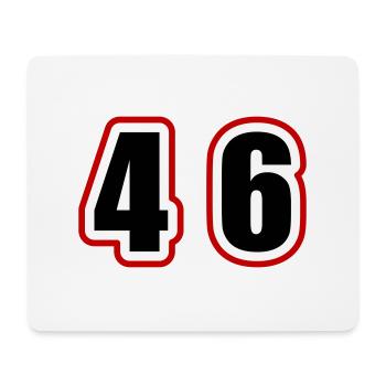 46 Number College - Mouse Pad (horizontal) - white - Front