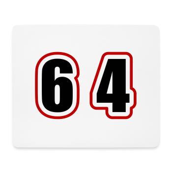 64 Number College - Mouse Pad (horizontal) - white - Front
