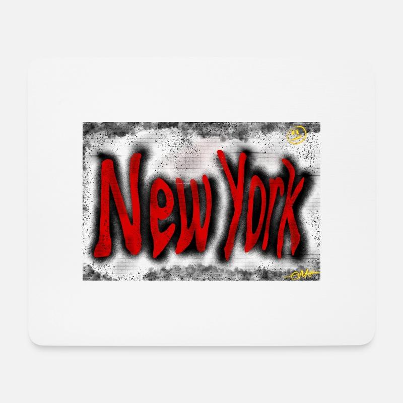 New Yorker Straßenkunst - Mousepad (Querformat) - Weiß
