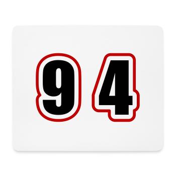 95 Nombre Collège - Tapis de souris (format paysage) - blanc - Devant