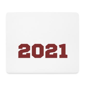 Ursprünglich: 2021 - Mousepad (Querformat) - Weiß - Vorne