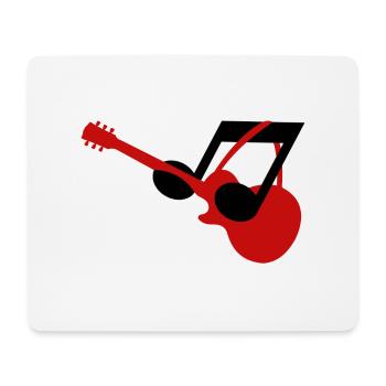 Note joue de la guitare | Musique, Concert, Festival - Tapis de souris (format paysage) - blanc - Devant