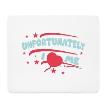 I heart me - Mousepad (Querformat) - Weiß - Vorne