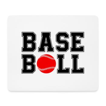 base-ball - Tapis de souris (format paysage) - blanc - Devant