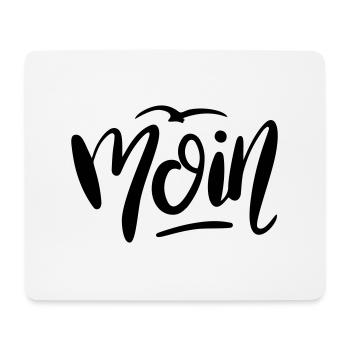 Moin Möwe Moment - Mousepad (Querformat) - Weiß - Vorne