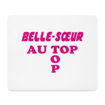 Sister-in-law at the top - Mouse Pad (horizontal) - white - Front