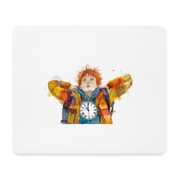 The Time Traveler - Mouse Pad (horizontal) - white - Front
