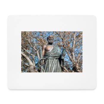 Statue of Hippocrates Kos City Kos Island South - Mouse Pad (horizontal) - white - Front