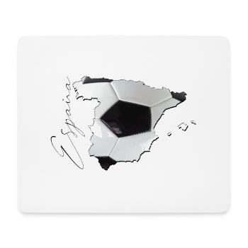 Spanien | echter Fußball | Landkarte ES - Mousepad (Querformat) - Weiß - Vorne