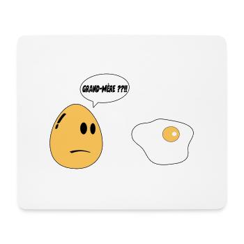 Grandma Egg - Mouse Pad (horizontal) - white - Front