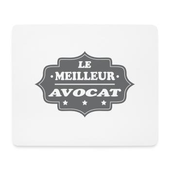 LE MEILLEUR AVOCAT - Tapis de souris (format paysage) - blanc - Devant
