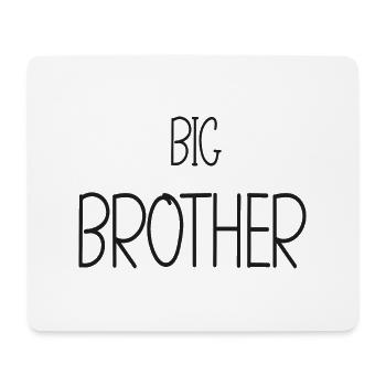 big brother - grand frère - grand cœur - Tapis de souris (format paysage) - blanc - Devant