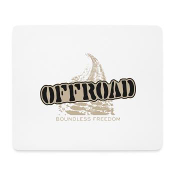 Motorcycle Motocross Offroad - Infinite Freedom - Mouse Pad (horizontal) - white - Front