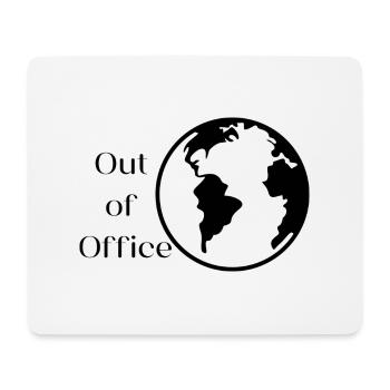 Out of office - Mousepad (Querformat) - Weiß - Vorne