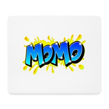 Graffiti Name MOMO printable on evrything - Mouse Pad (horizontal) - white - Front