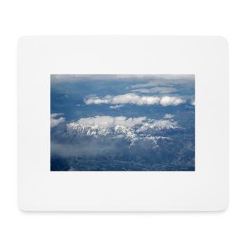 Formations nuageuses et Alpes près de la Zugspitze - Tapis de souris (format paysage) - blanc - Devant