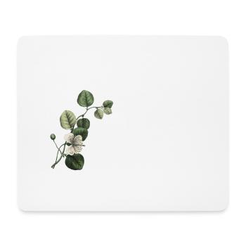 Numéro 23 floral vert -23e anniversaire floral - Tapis de souris (format paysage) - blanc - Devant