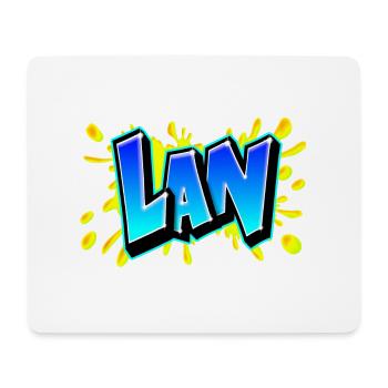 Graffiti "LAN" Druckbar auf jedem Medium! - Mousepad (Querformat) - Weiß - Vorne