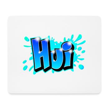 Graffiti "Hui" auf jedem Medium druckbar! - Mousepad (Querformat) - Weiß - Vorne