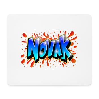 Graffiti NOVAK Splash Red Child Gift - Mouse Pad (horizontal) - white - Front